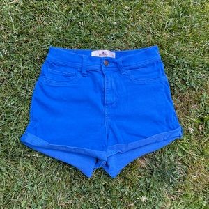 Hollister high-waist shorts - Blue - size 7